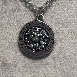 St. Michael patron saint necklace NWT
